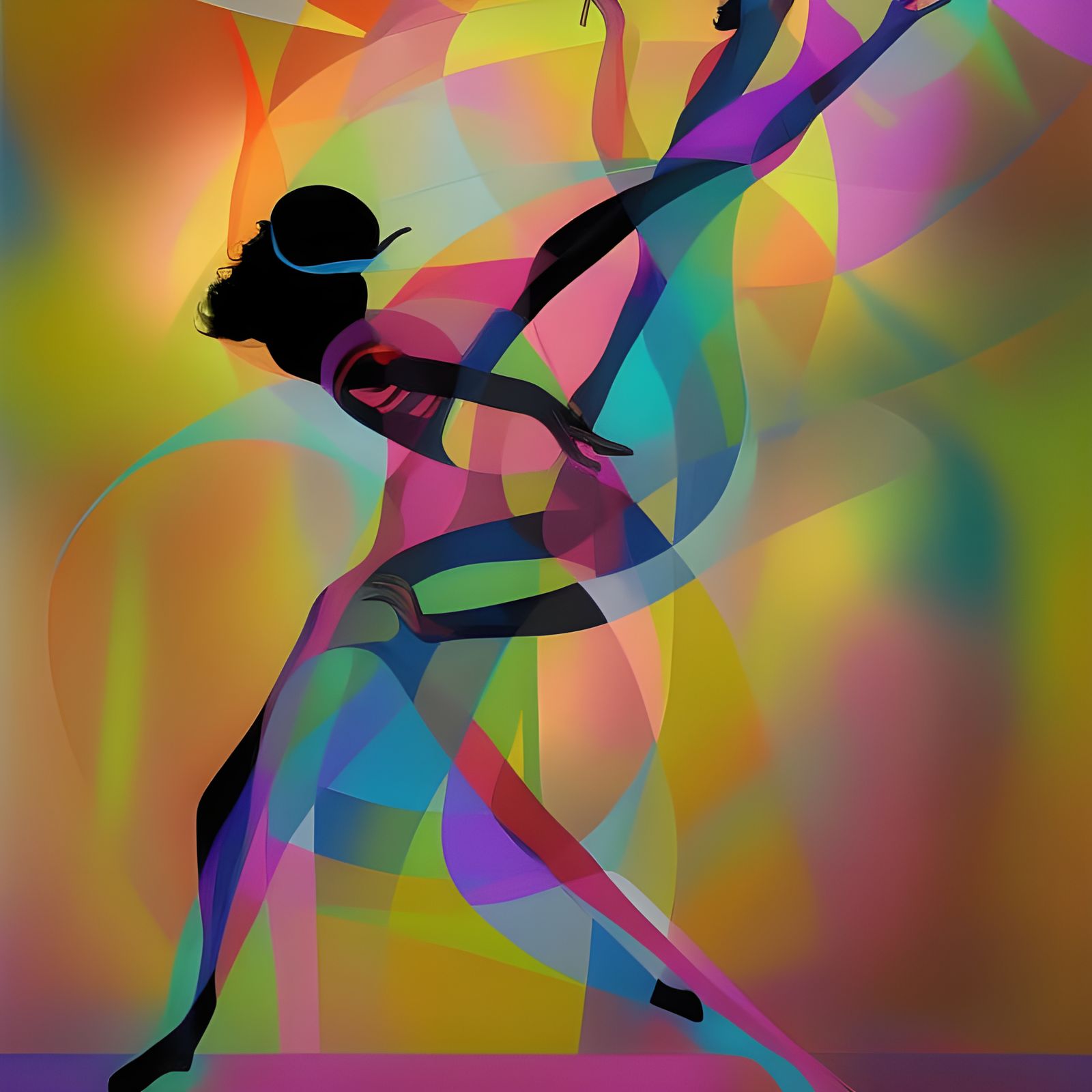 Dancers in Graphic Music Notation as Computer Art