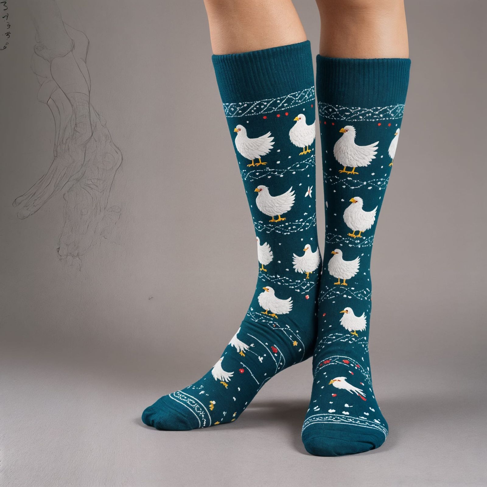 Chicken Feet Socks: Novelty Fashion Design