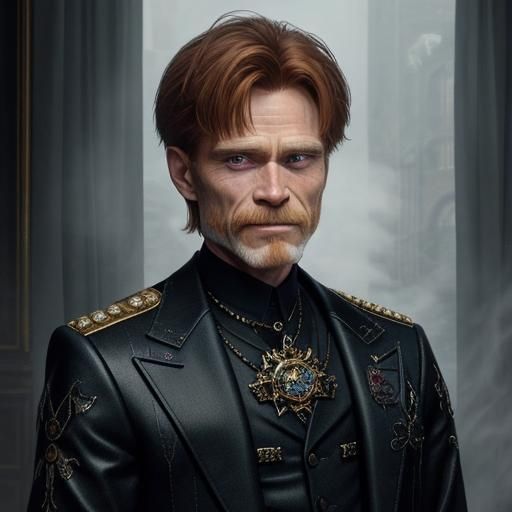 Willem Defoe in Gucci: Ethereal Fantasy Portrait