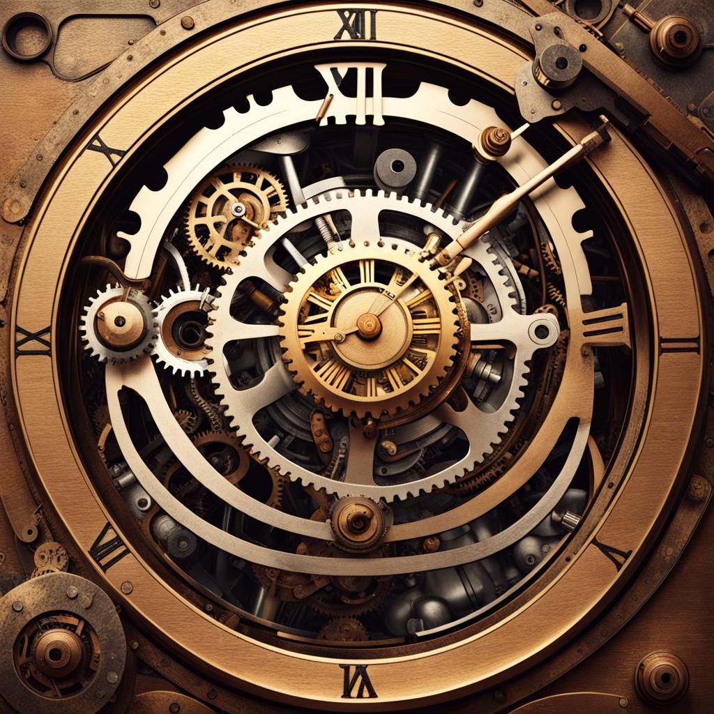 Steampunk Clockwork Engine: Ancient Mechanism