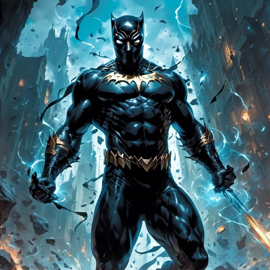 Black Panther Comic Book Hero Art