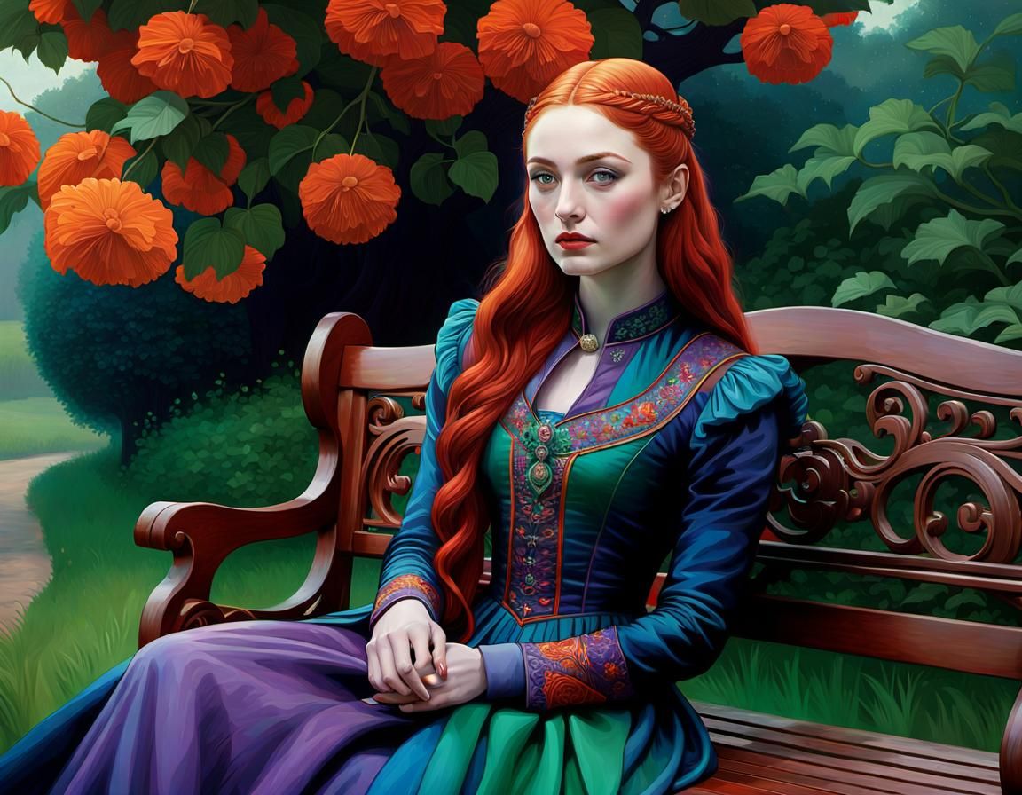 Hyperrealistic Portrait of a Woman in Art Nouveau Style