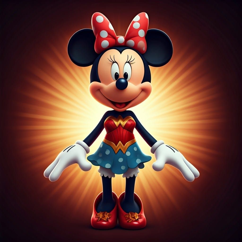 Minnie Mouse Reimagined as Epic Wonder Woman