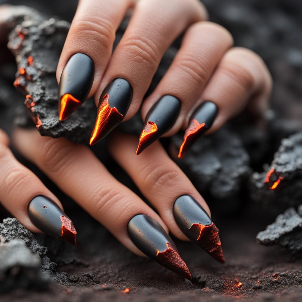 Molten Metal Nails: A Volcanic Vision