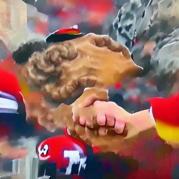 Controversial Handshake: Stark Digital Manipulation