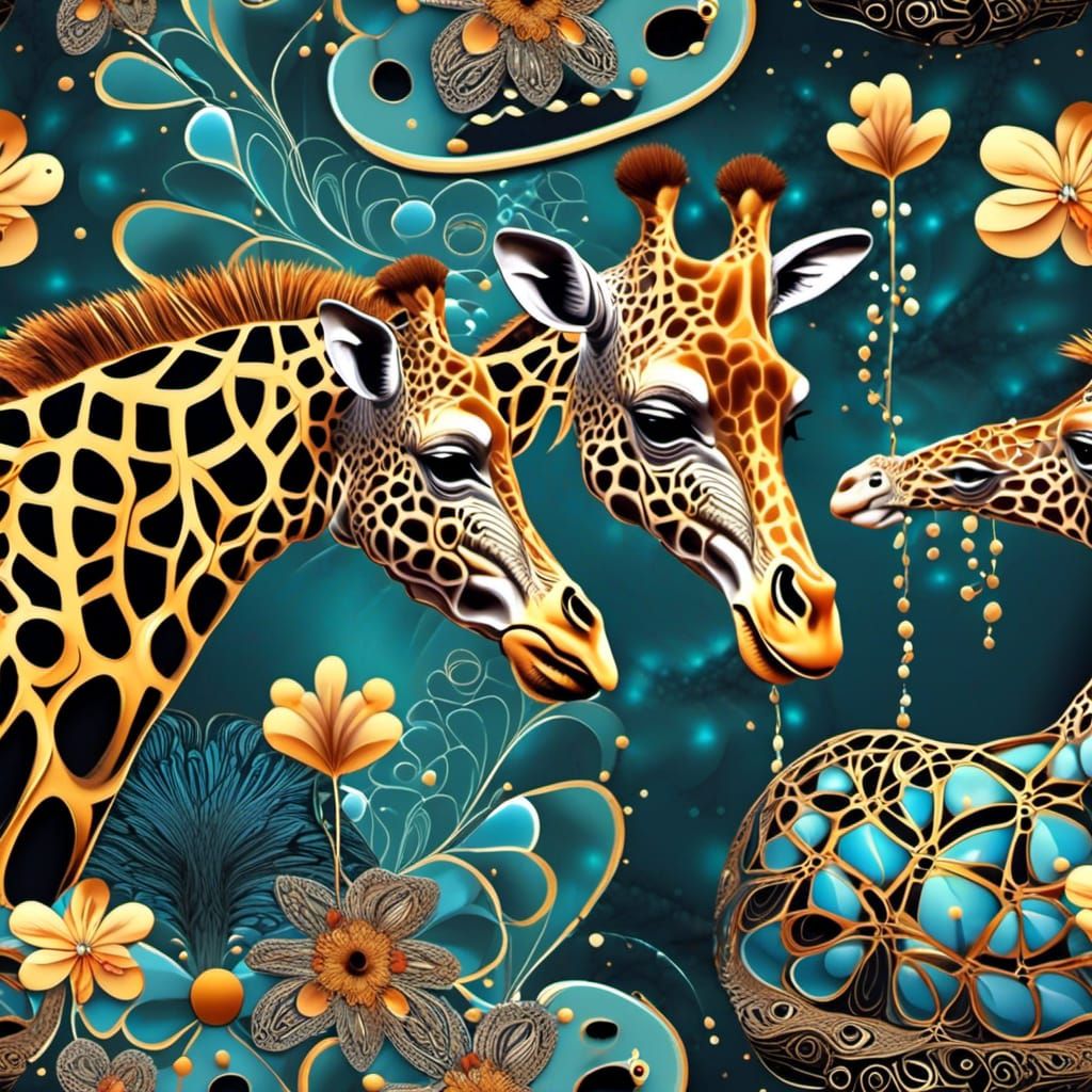 <lora:Colorful Animals:1.0> giraffe and hippo playing cards ...