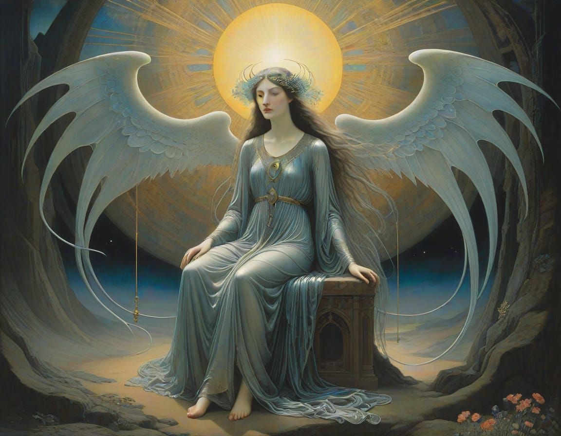 Angel of Light in Nacreous Glow