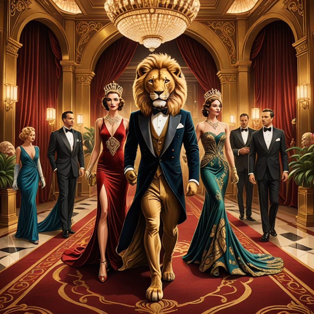 Glamorous Award Show in Art Deco Style