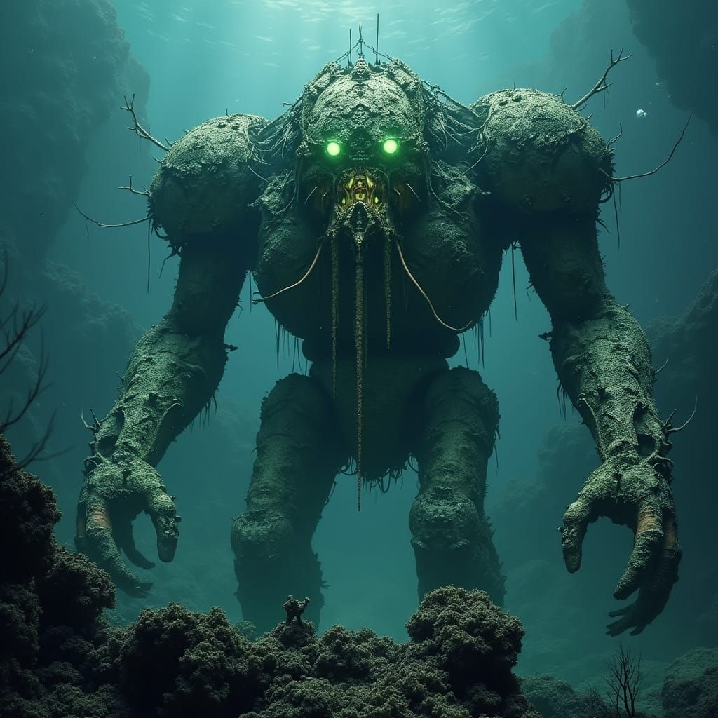 Colossal Iron Golem Guards Sunken Metropolis