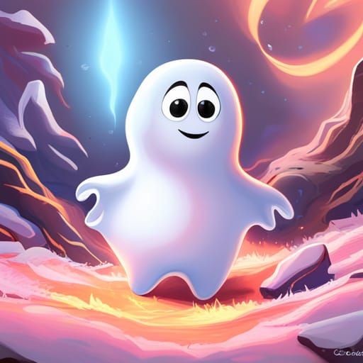 Casper the Friendly Ghost: Digital Anime Art