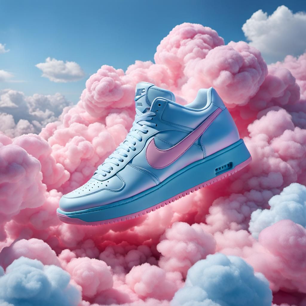 Broken Sneaker Concept in Surrealist Style