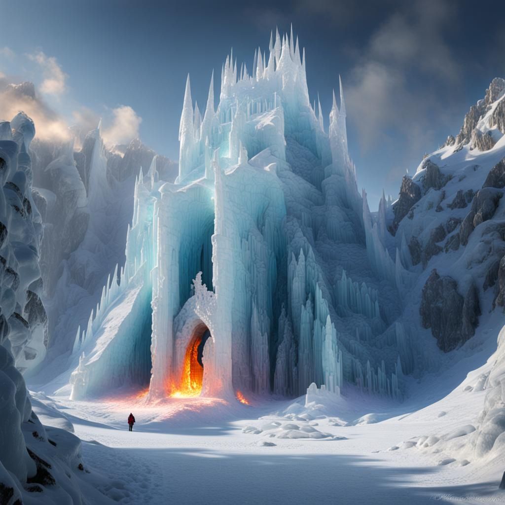 Frozen Flames Within the Ice Palace