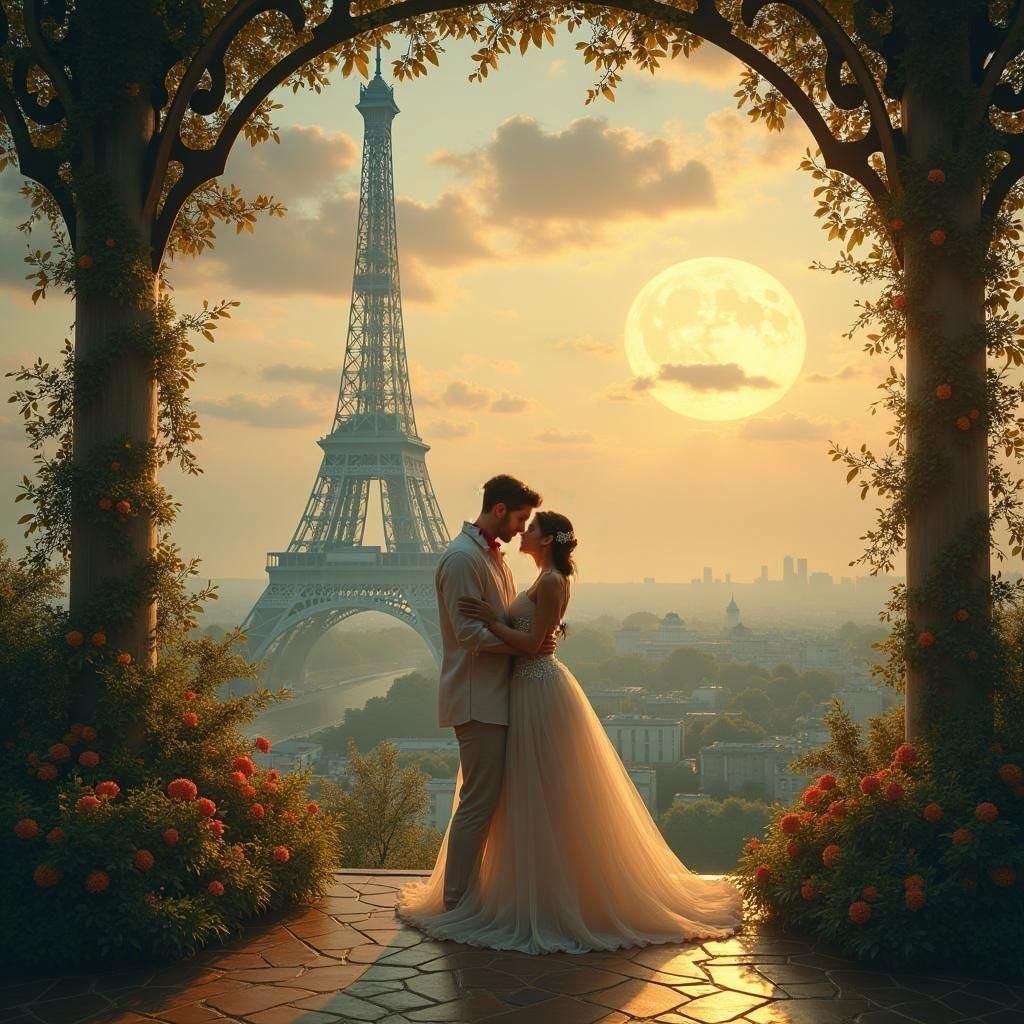Parisian Love Story: Detailed Matte Painting
