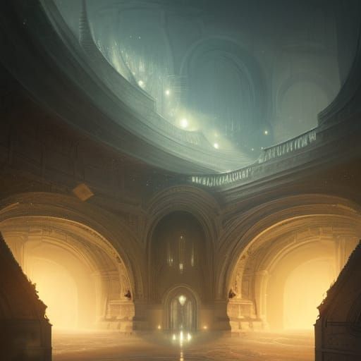 Ethereal Grand Entrance Concept Art in 8K