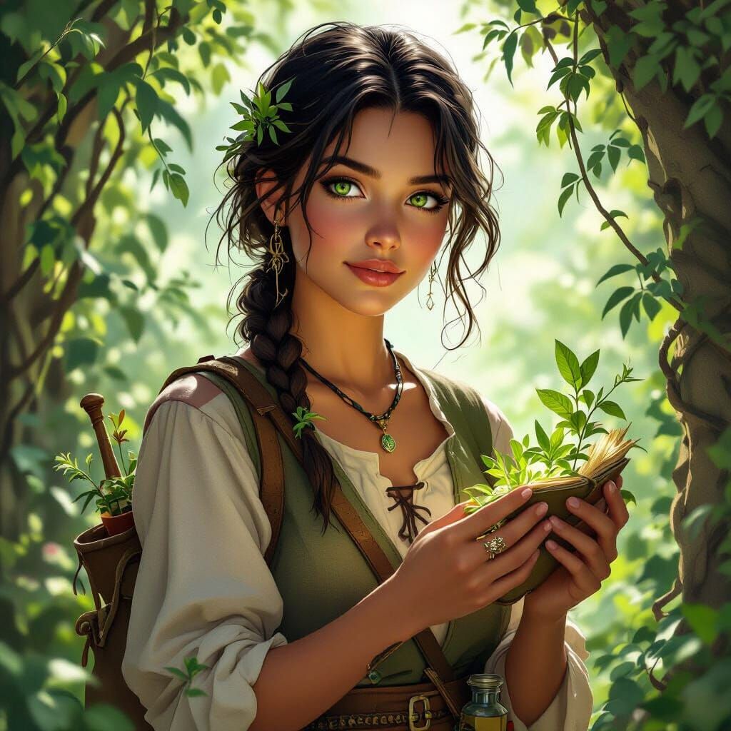 Verdalian Healer: Dark Fantasy Concept Art