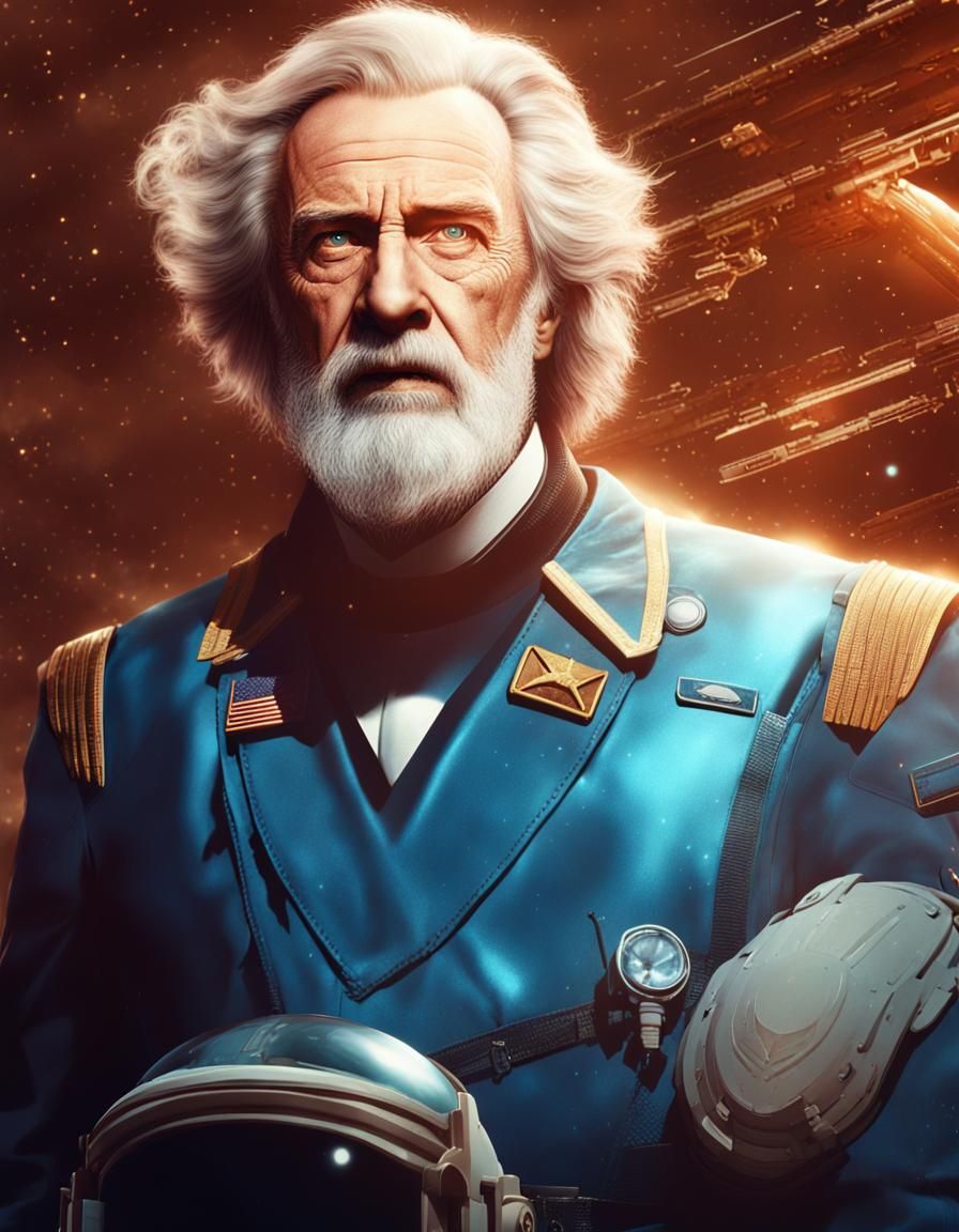 Astronaut's Space Journey: A Cinematic Digital Painting