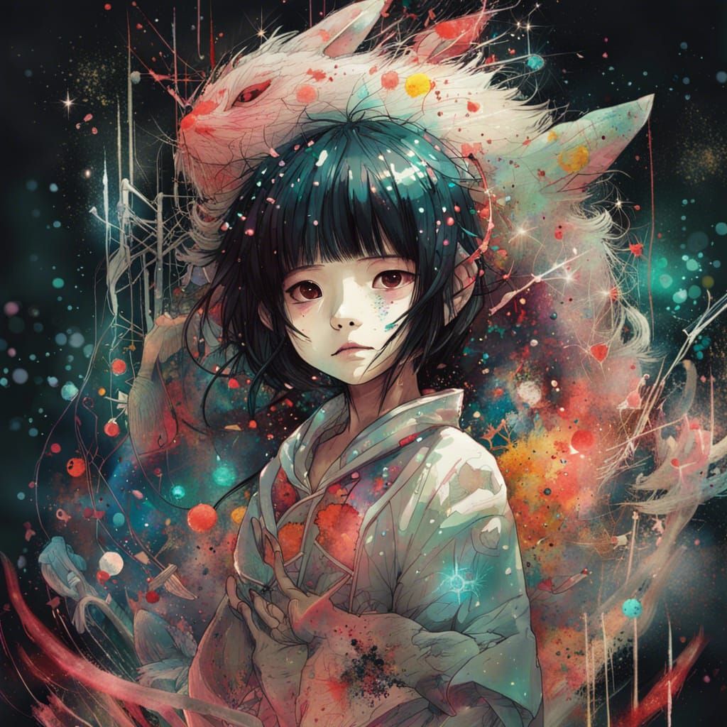 Yubaba Anime Portrait in Ghibli Style