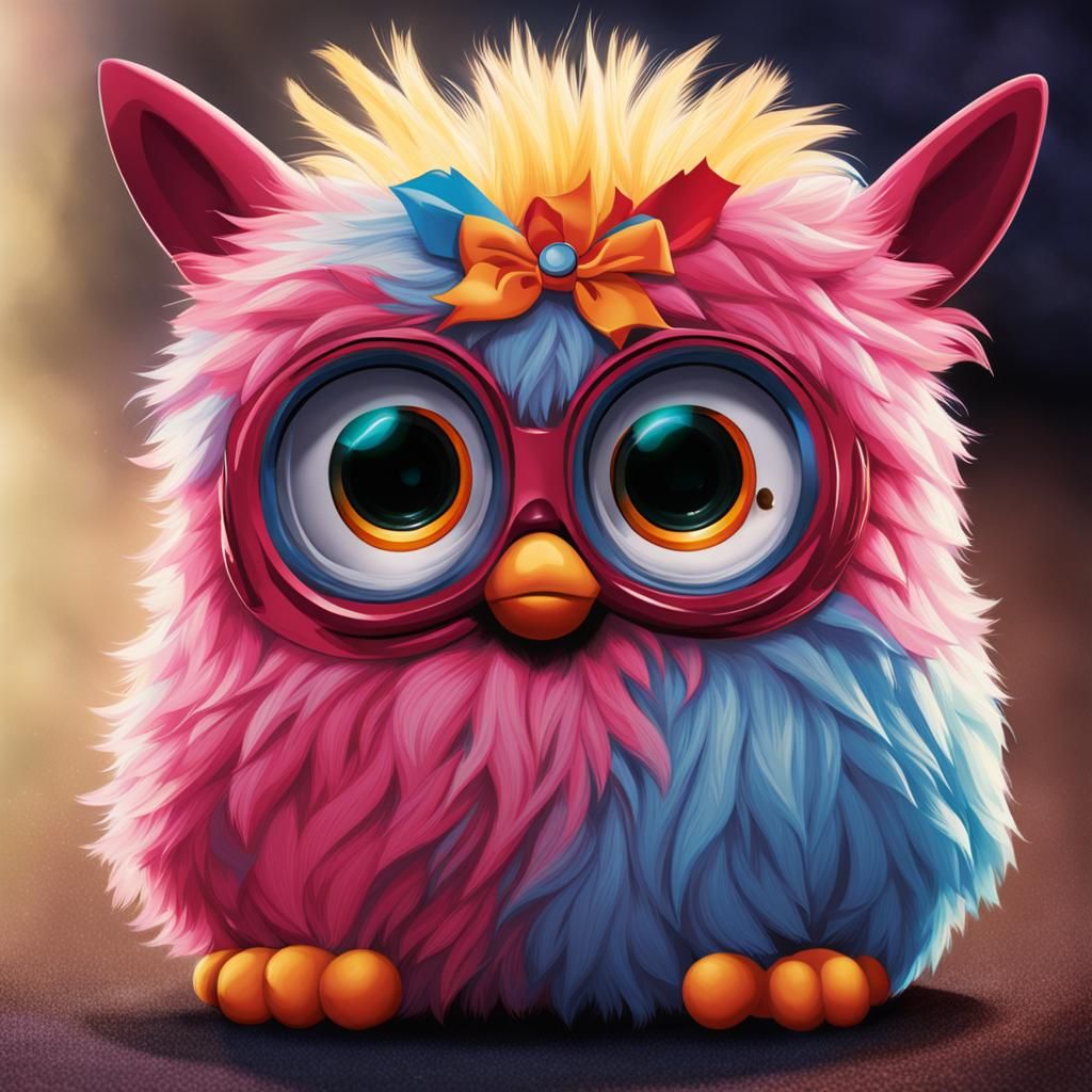 AI Generated Image of a Furby Toy
