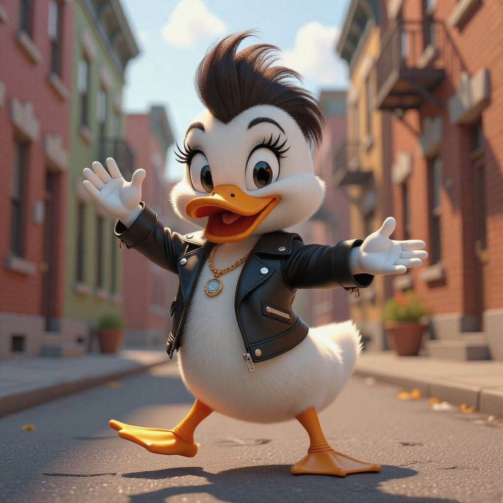 Duckling Greaser Does Bully Maguire Dance