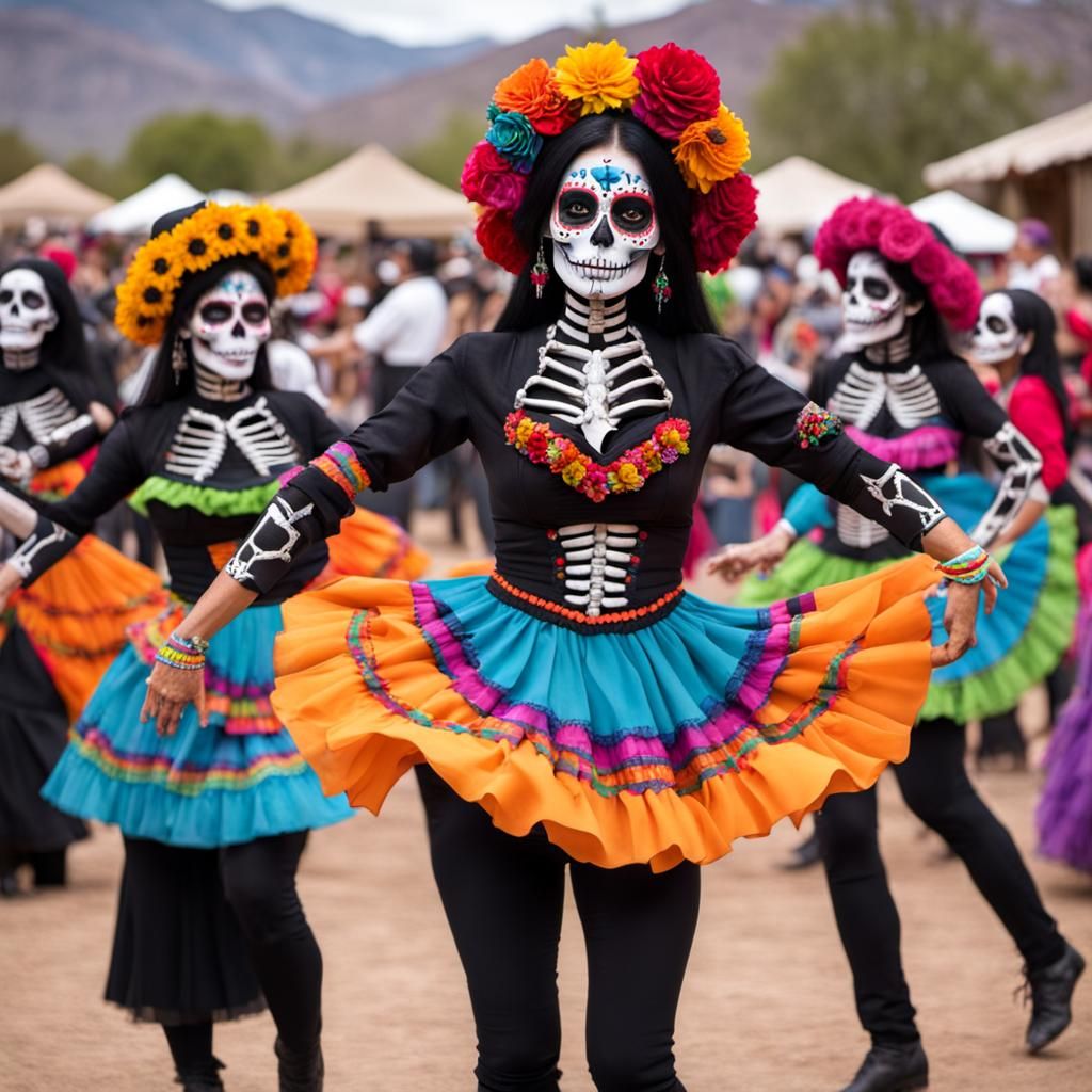 Colorful Muerta Dance: A Vibrant Celebration