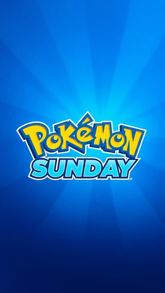 Electric Blue Pokémon Sunday Cover Art in Anime Style