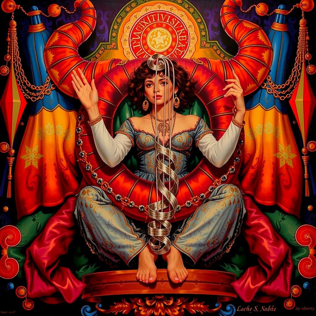 Abstract Swirling Forms in Dynamic Motion