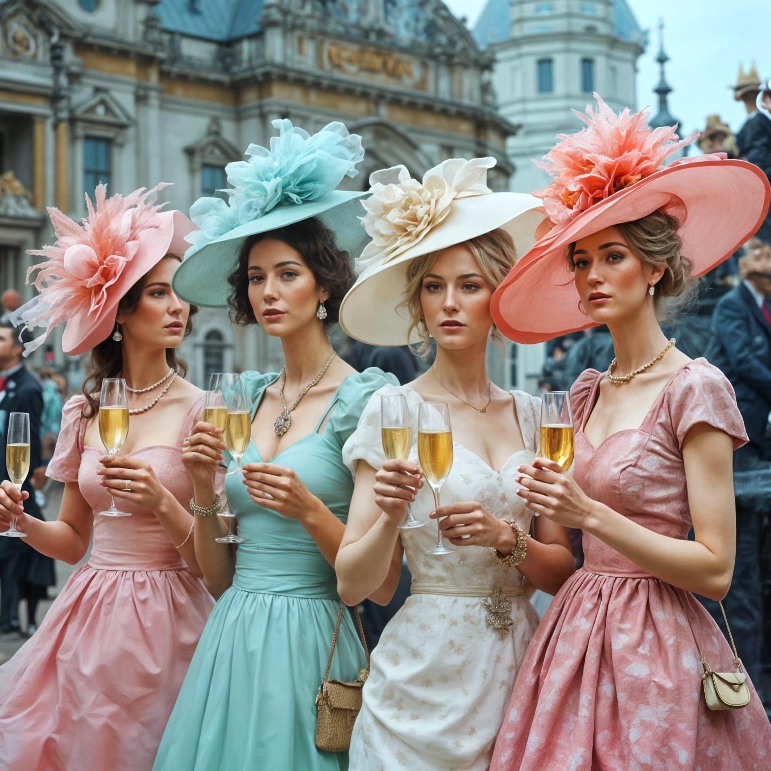 Royal Ascot Ladies Day: Designer Dresses and Champagne