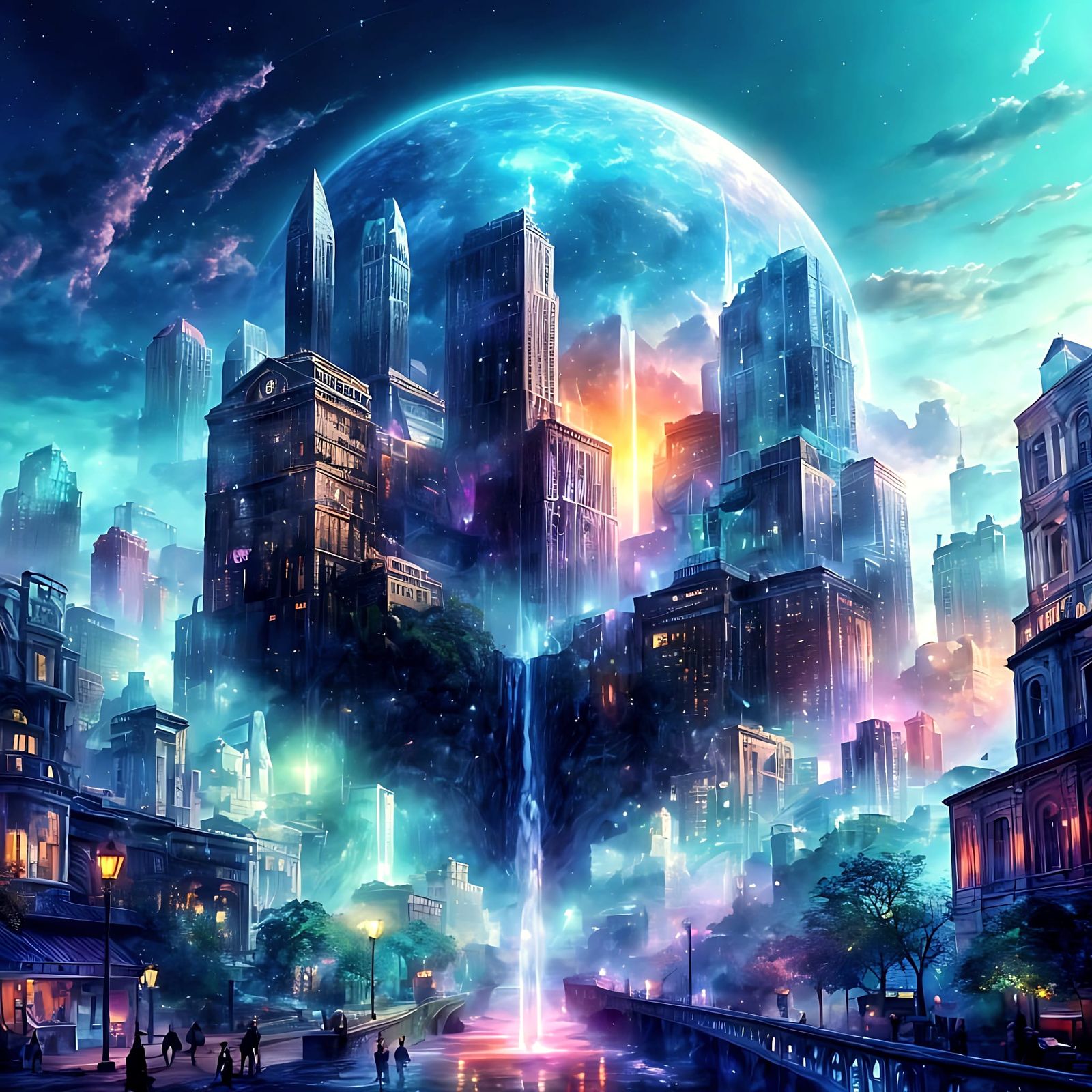 Astral Waterfalls in Unexpected Places