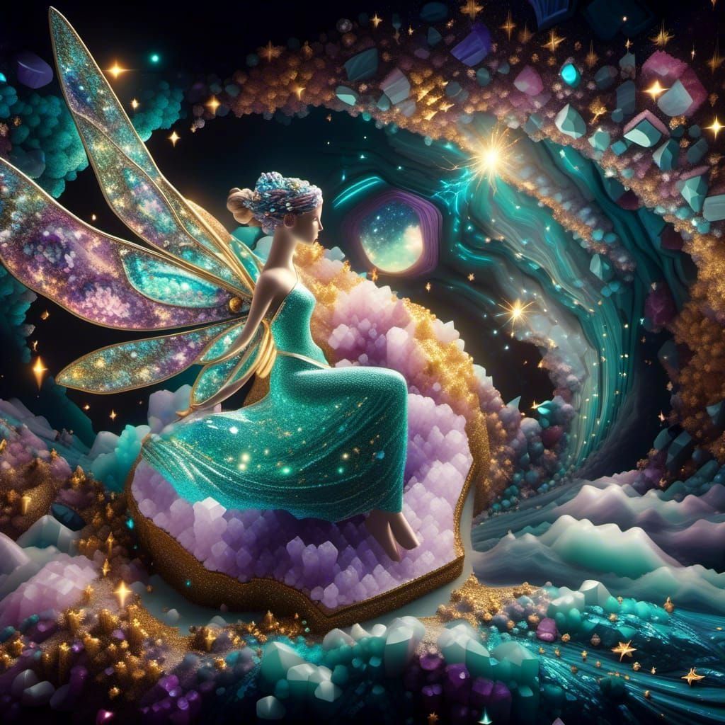 In the Magical Geode Ocean Cave