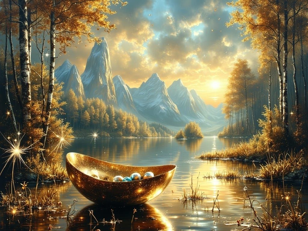 Dreamlike Landscape in Exquisite Flux Style