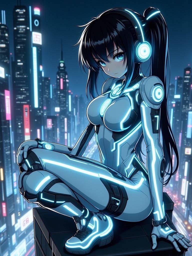 Ghost in the Shell Motoko Kusinagi in all white stealth body...