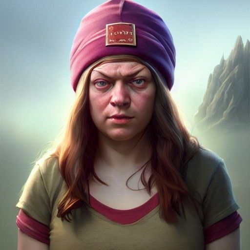 Meg Griffin Portrait in High-Resolution Fantasy Art