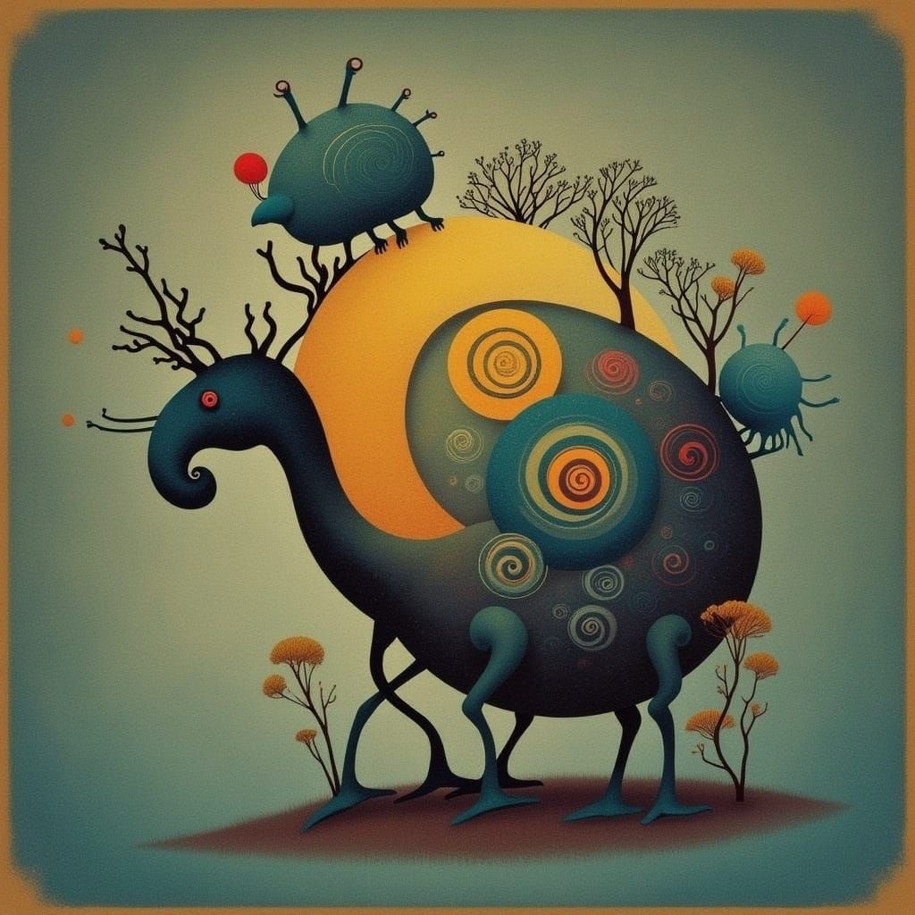 Abstract Soundwave Pattern in Minimalist Style