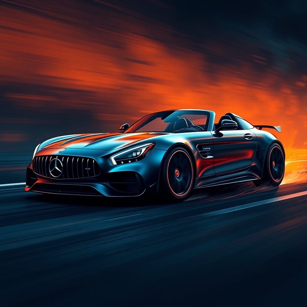 Mercedes AMG Speedster Concept Art in 8K