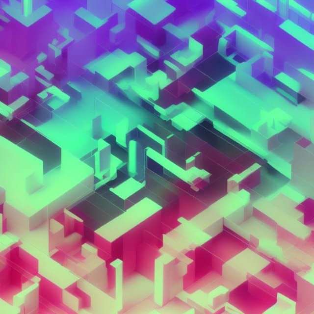 Vaporwave Beach Scene with Neon Grid and VHS Effects