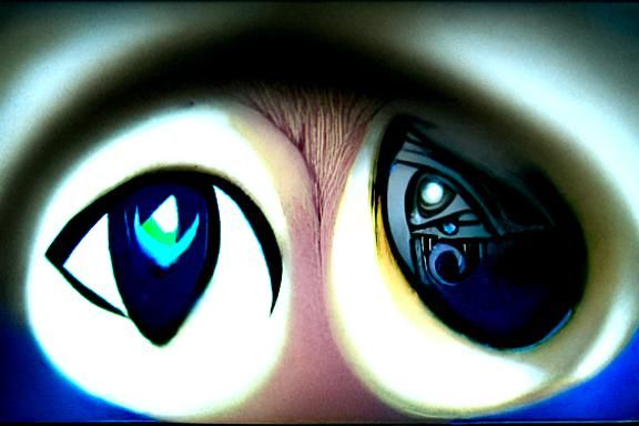 Abstract Close-Up of an Eye