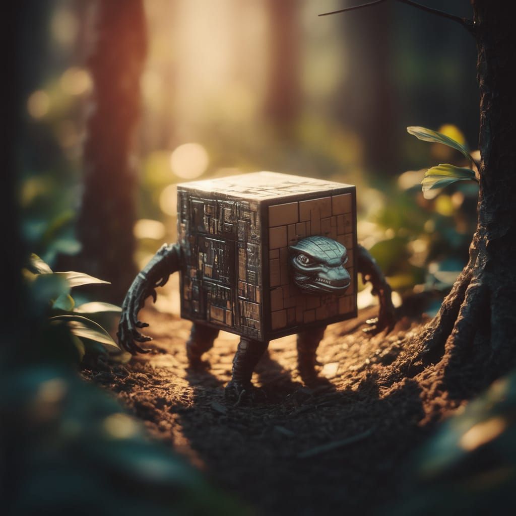 Geometric Beast in Surreal Forest