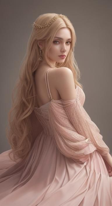 Female Model Outfit Display in Photorealistic Pink Lighting