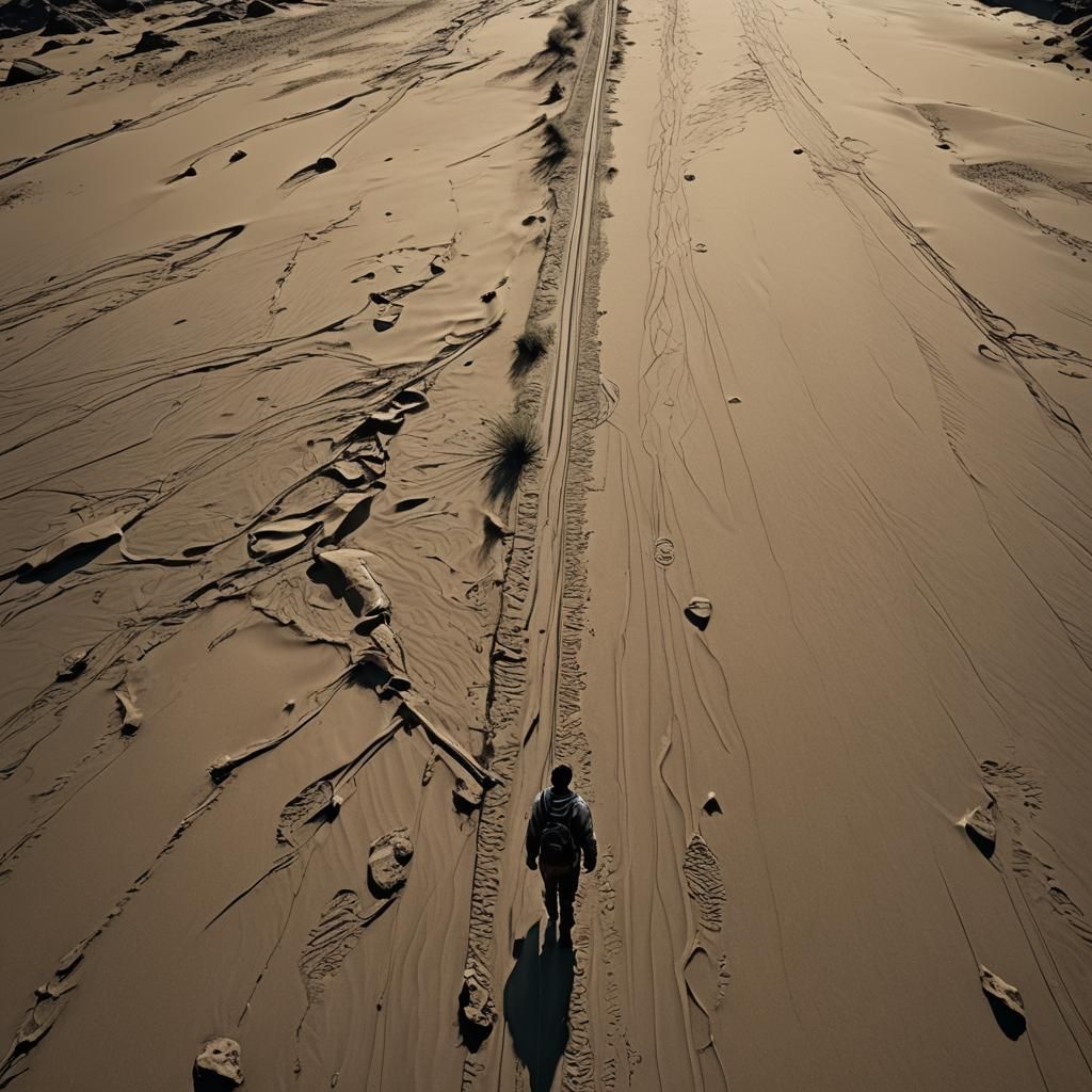 Dark Fantasy Landscape with Volumetric Lighting