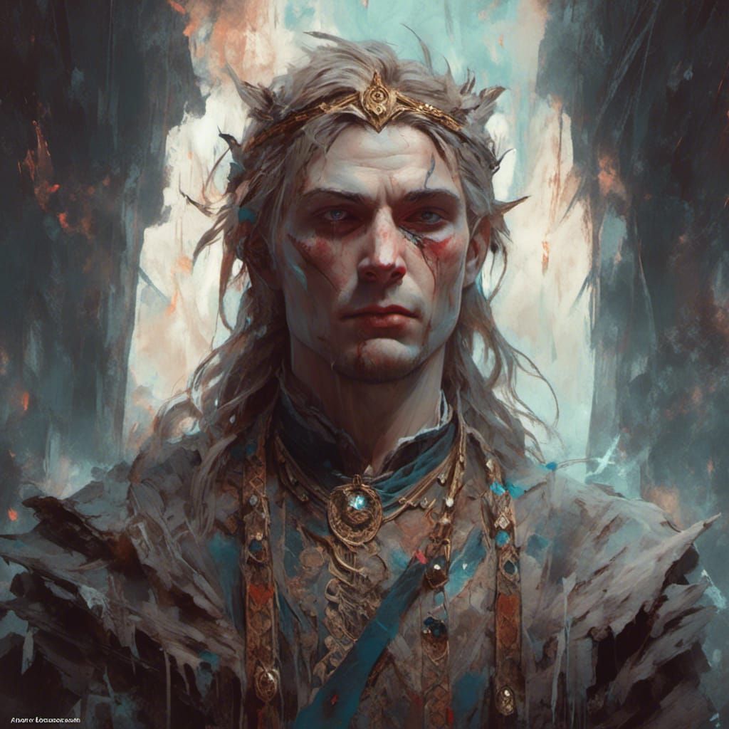 Baldur, Norse God of Light: Hyperdetailed Portrait