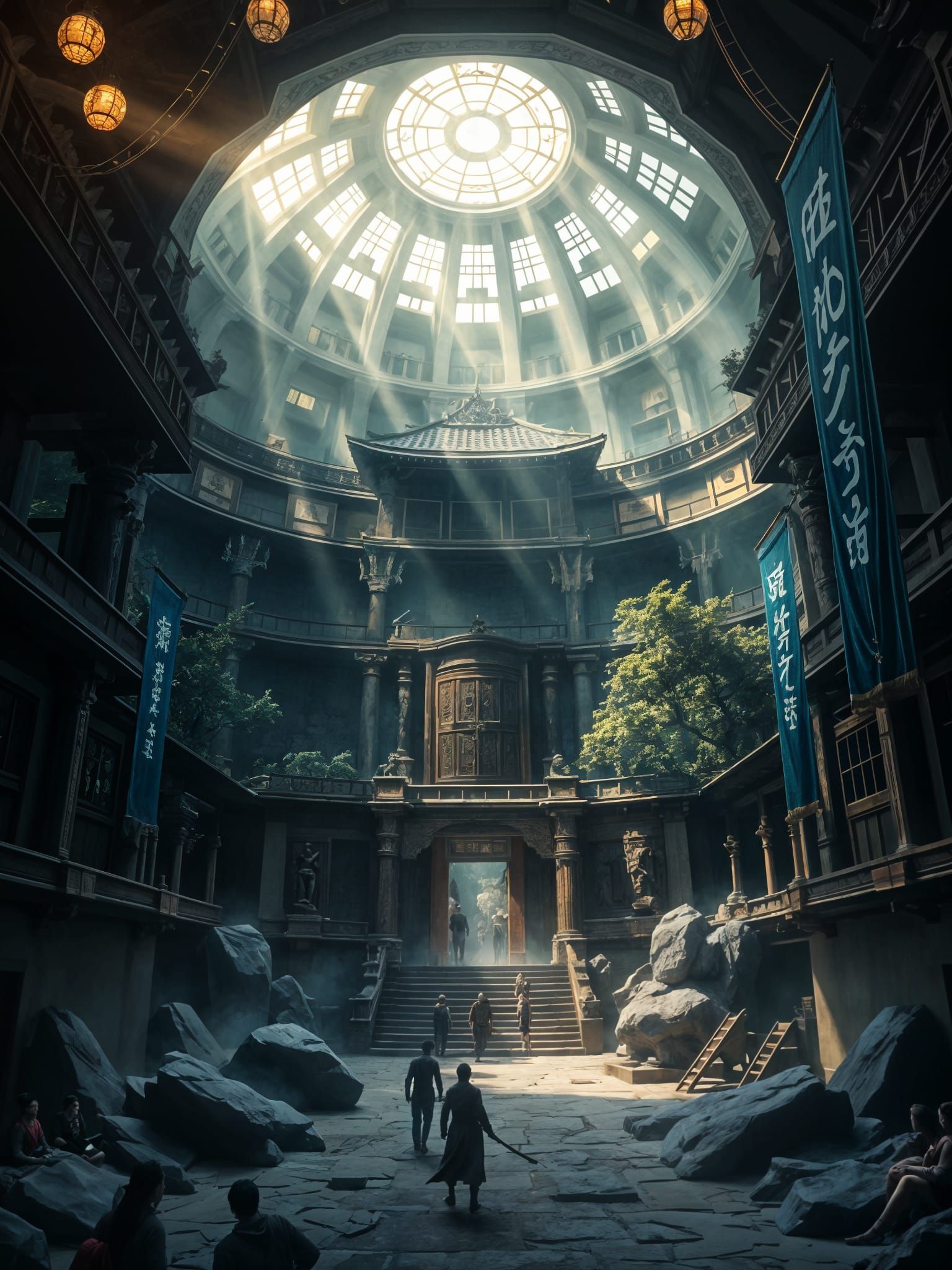 Epic Martial Arts Dojo in Fortress Interior