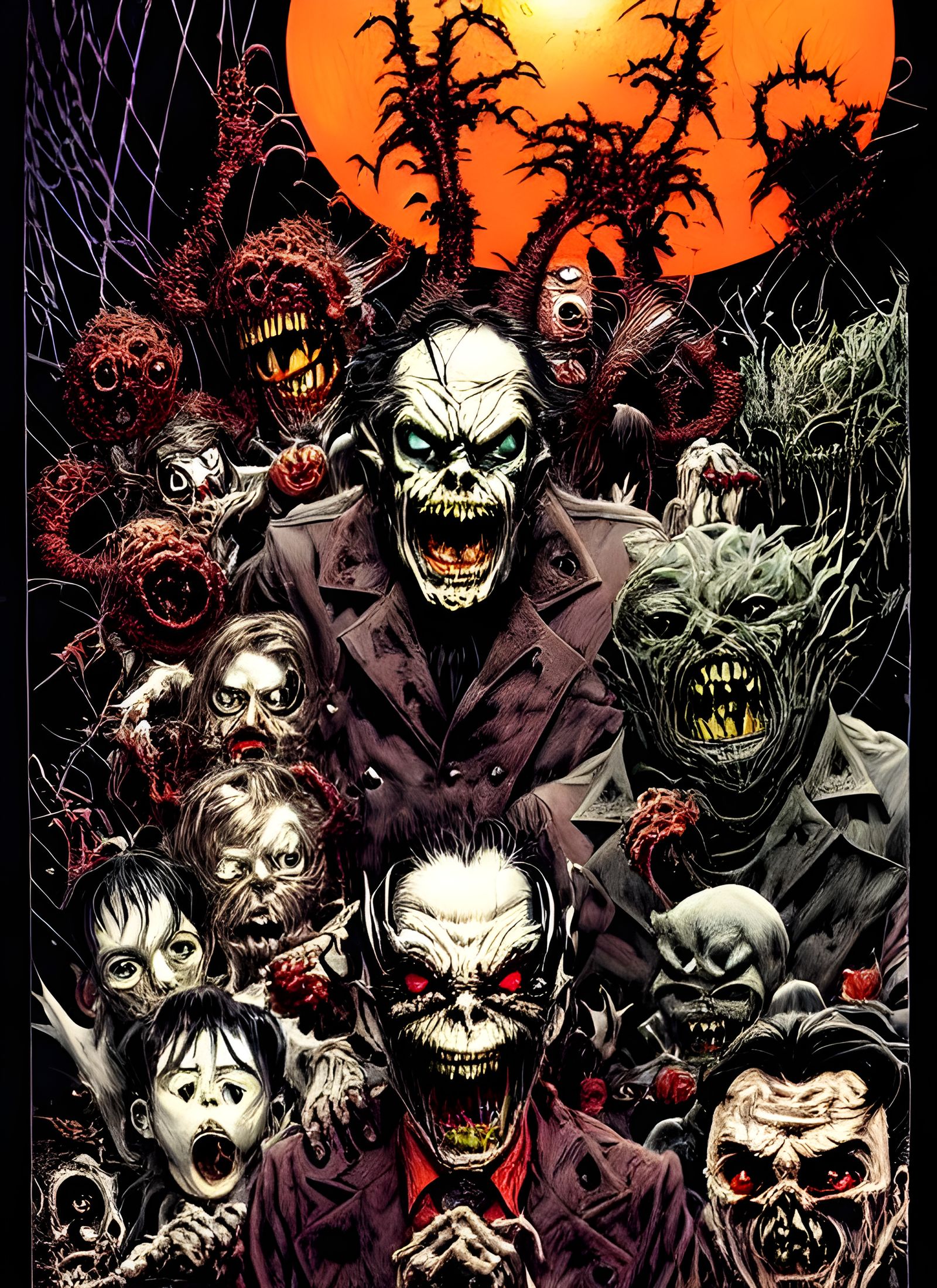 Sinister Chibi Supervillains: Cartoonish Horror in 8k