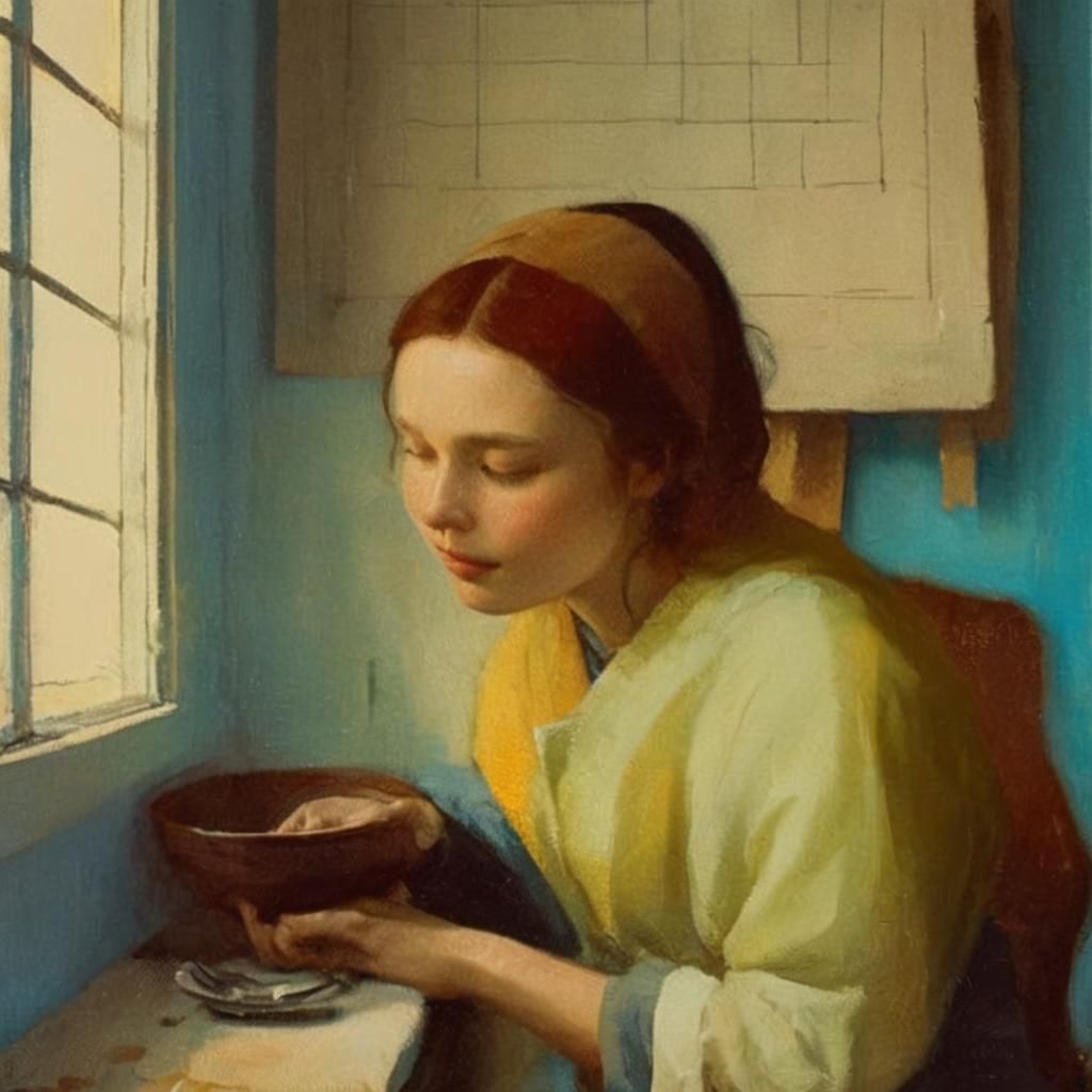 Romantic Portrait of Loving Couple in Golden Light