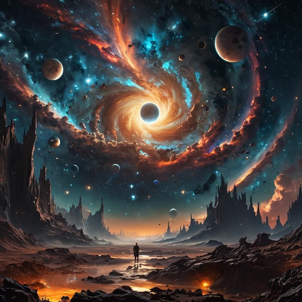 Stormy galaxy
