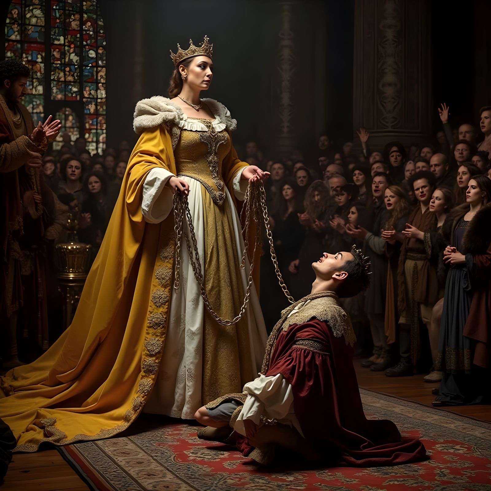 Regal Justice: A Queen's Unyielding Vengeance in a Darkened ...