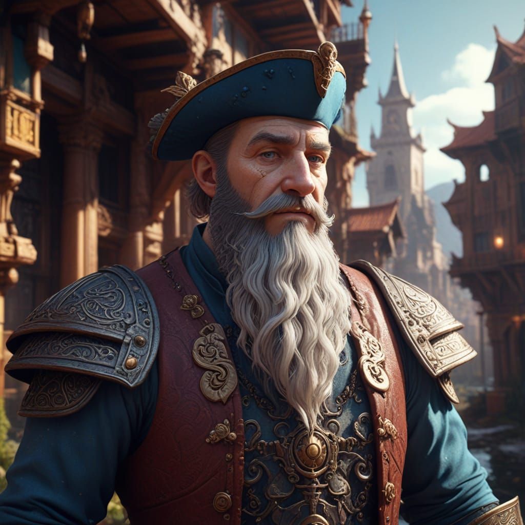 Fantastical Character Concept Art in Aetherpunk Style