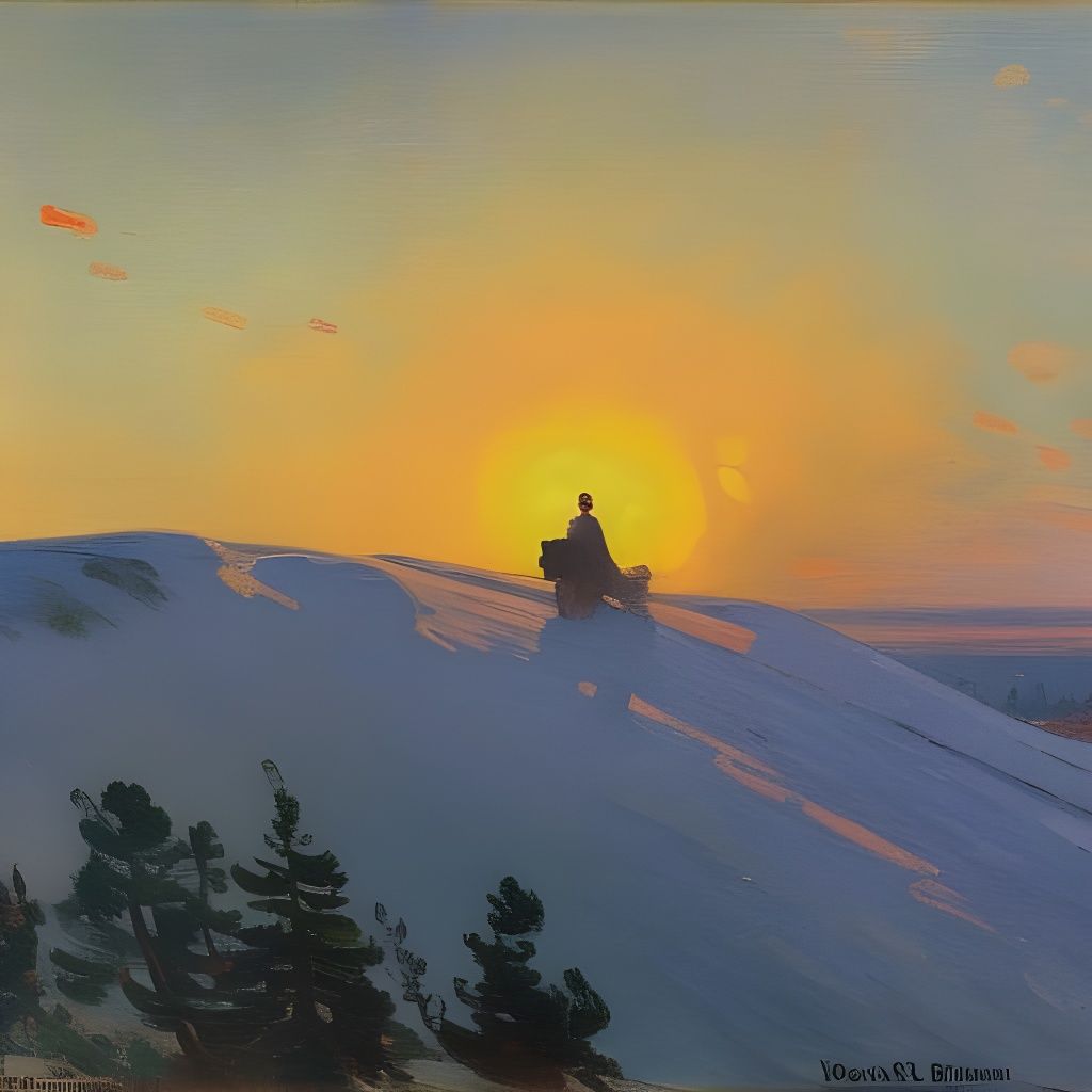 Wanderer Above the Sea of Fog: Impressionistic Style