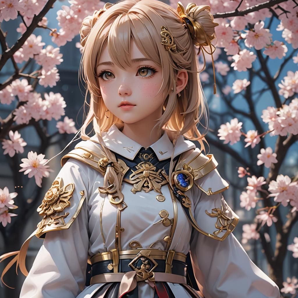 Kidcore Girl in 3D Anime Art Style