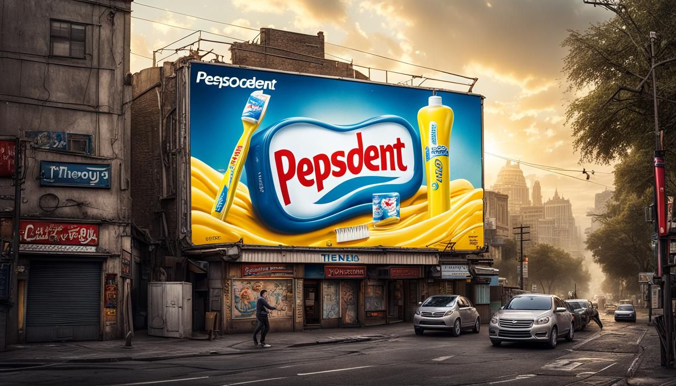 Pepsodent Billboard: Wonder Where the Yellow Went?