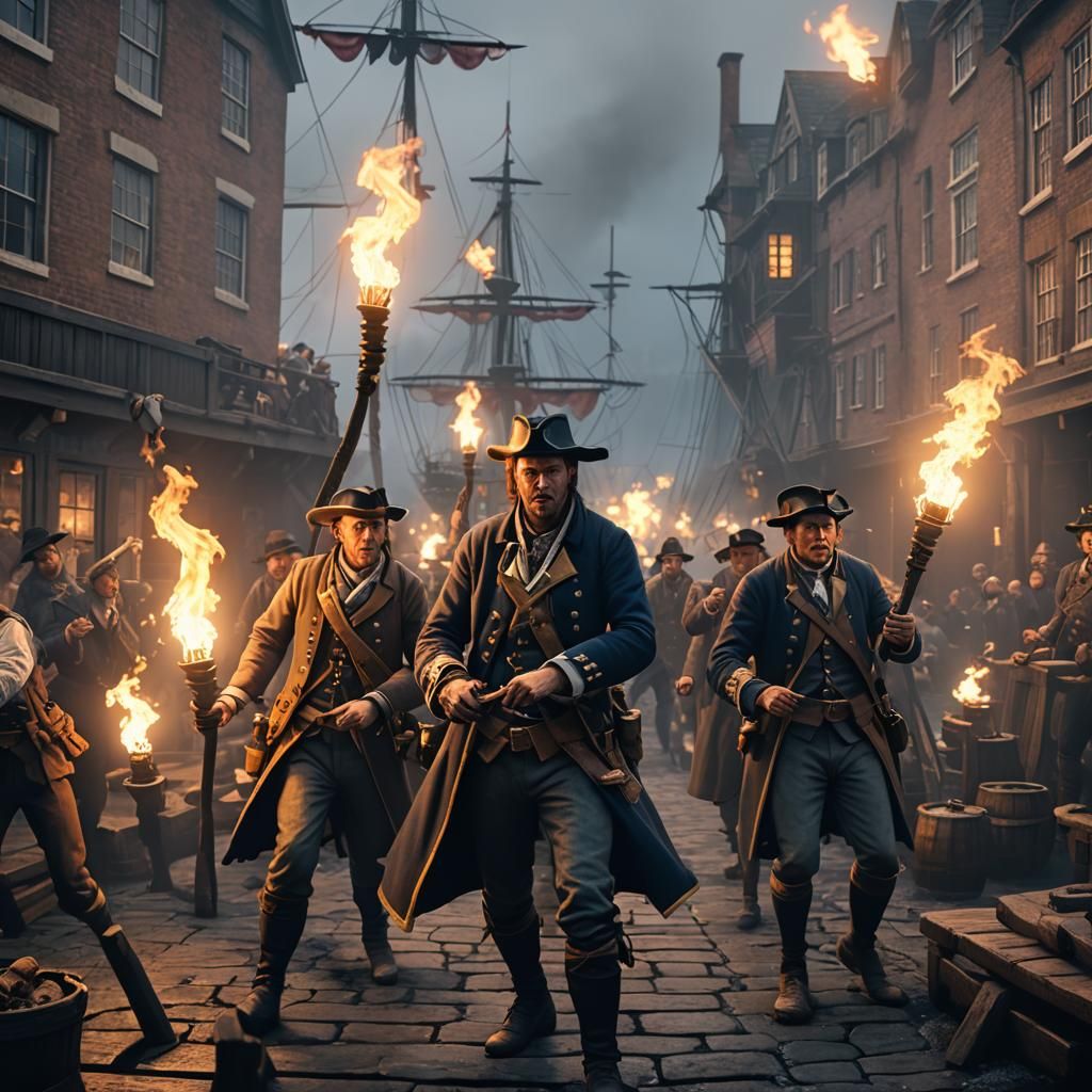 Boston Tea Party: Angry Colonist in 3D